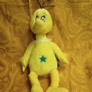 NWT Kohl's Cares Dr. Seuss The Sneetchers Yellow Plush Character 15"